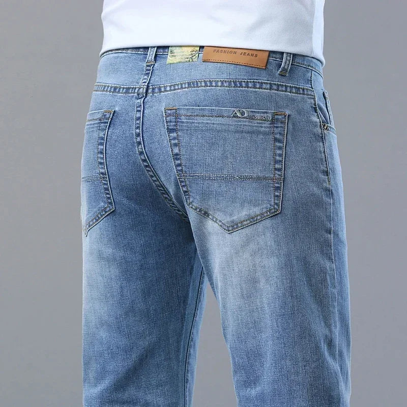 Men Luxury Classic Style Jeans Business