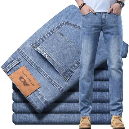 Men Luxury Classic Style Jeans Business