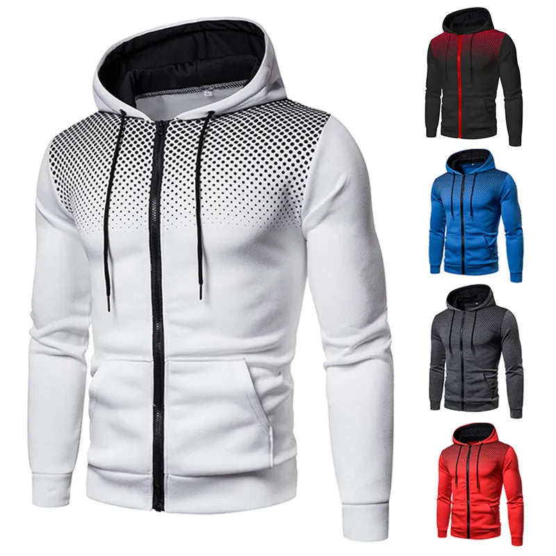 Hoodie Zipper / Hoodie Sweatshirt Sport Outdoor / Slim Fit Sweatshirt