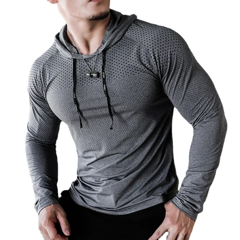 Men's Fitness Sport Hoodie / Muscle Training Sweatshirt