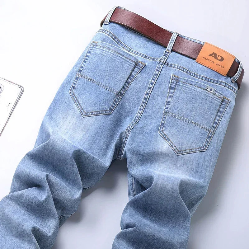 Men Luxury Classic Style Jeans Business