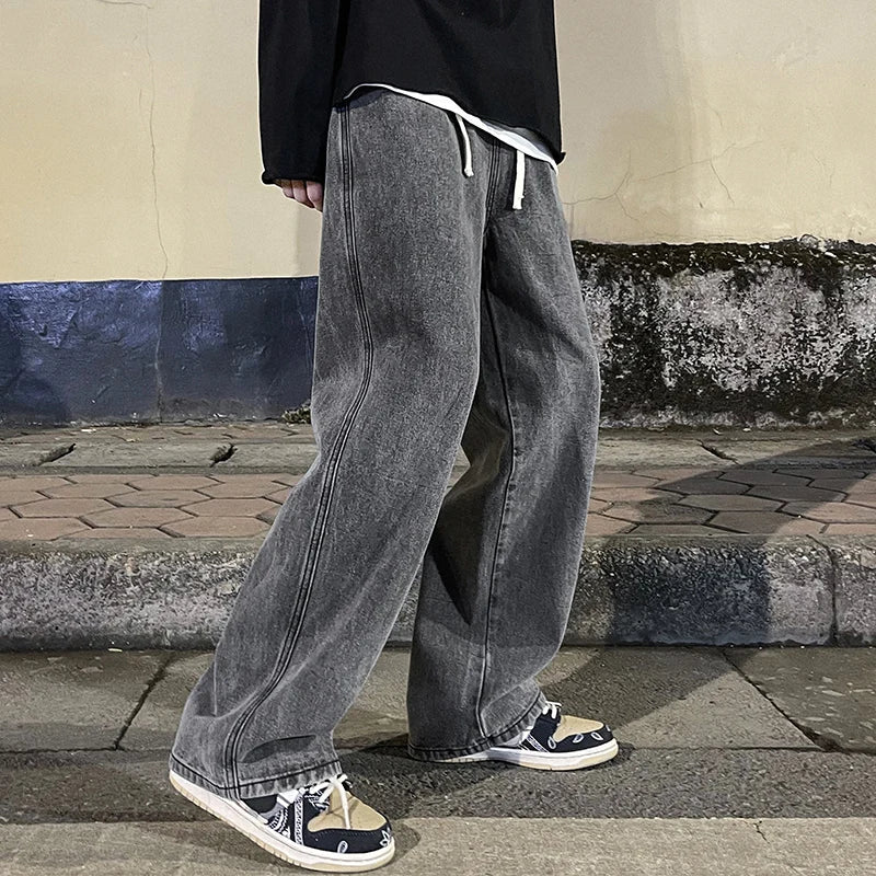 Men Jeans Korean Version / Casual Pants / Loose Wide Leg Jeans