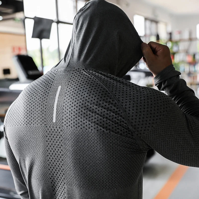 Men's Fitness Sport Hoodie / Muscle Training Sweatshirt