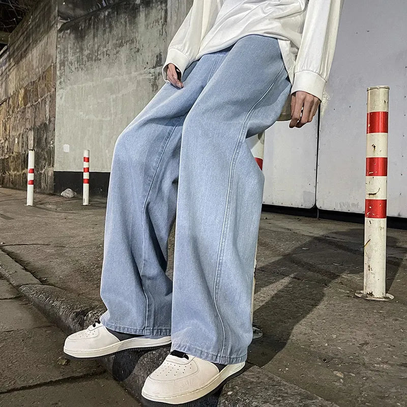 Men Jeans Korean Version / Casual Pants / Loose Wide Leg Jeans